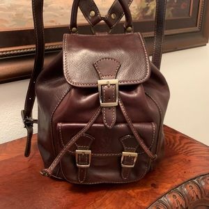 Backpack Genuine Italian Leather - Florenc…